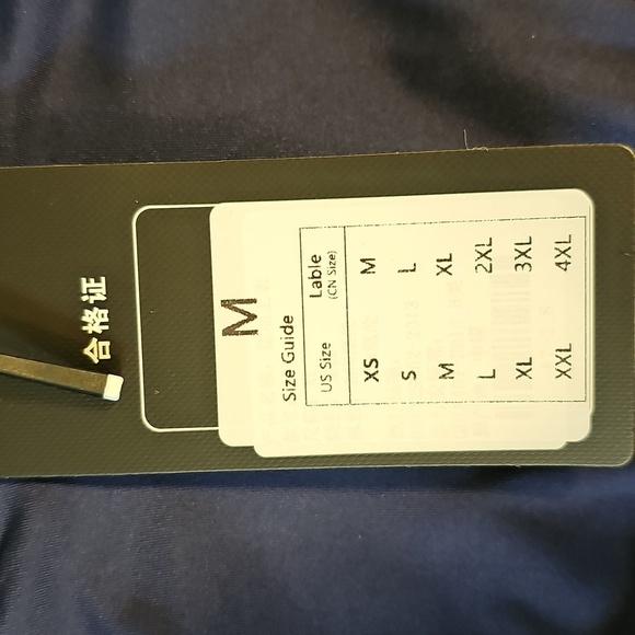 Men's Performance Quarter-Zip Athletic Reflective Shirt 1/4 Zip Workout Navy MED - Picture 3 of 6